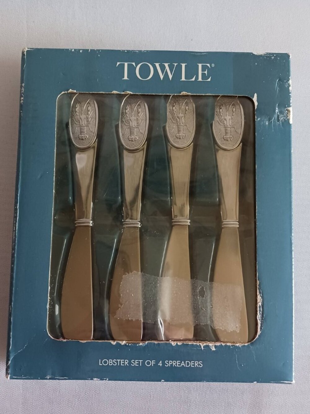 Towle Silver Smiths 1 Box of 4 Lobster Spreaders